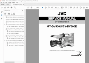JVC GY-DV500U / GY-DV500E DV Camcorder Service Manual PDF