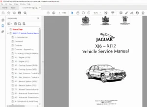 Jaguar XJ6 XJ12 Service Manual Second Ed PDF DOWNLOAD