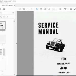 Jeep Universal & Dispatcher Service Manual PDF (1965) DOWNLOAD
