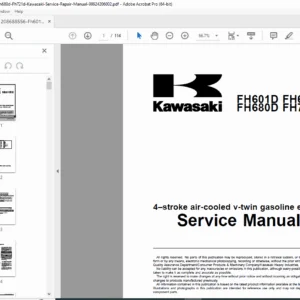 Kawasaki FH601D/FH641D/FH680D/FH721D V-Twin Service Manual – PDF