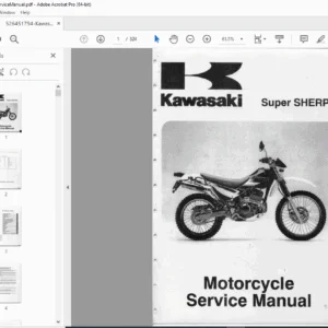 Kawasaki Super Sherpa KL250 Motorcycle Service Manual – PDF