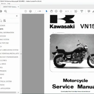 Kawasaki VN1500 Vulcan 88 (1987–1999) Service Manual PDF
