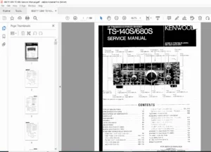 Kenwood TS-140S & TS-680S HF Transceiver Service Manual PDF