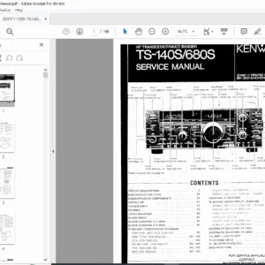 Kenwood TS-140S & TS-680S HF Transceiver Service Manual PDF