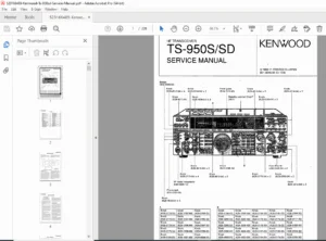 Kenwood TS-950S TS-950SD Service Repair Manual & Schematics PDF
