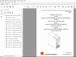 Kodak PACS LINK MIM 50/100/200 & 25 Print Server Service Manual PDF