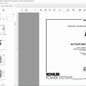 Kohler MPAC 1000 ATS Service Manual (KCT/KCP/KBT/KBP) – PDF