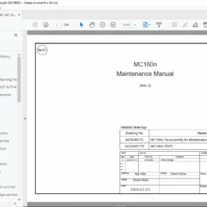 Komatsu MC160n Maintenance Manual PDF Service Repair Guide Download