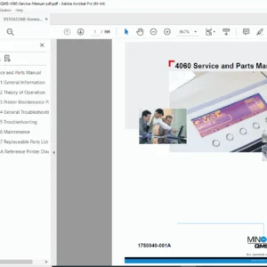 Konica Minolta QMS 4060 Service & Parts Manual PDF