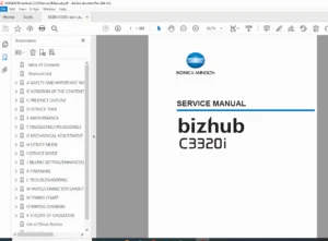 Konica Minolta bizhub C3320i Service Manual – Complete Factory PDF