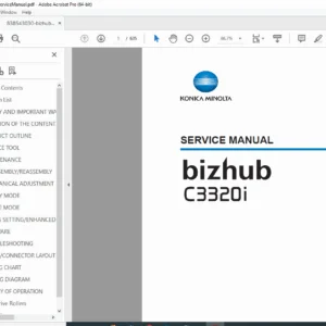 Konica Minolta bizhub C3320i Service Manual – Complete Factory PDF
