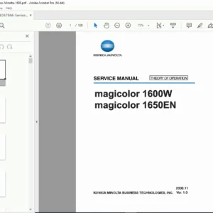 Konica Minolta magicolor 1600W 1650EN Service Manual PDF