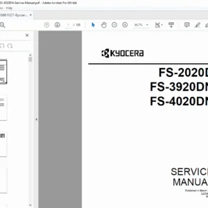 Kyocera FS-2020D / 3920DN / 4020DN Service Manual PDF – Repair Guide
