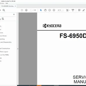 Kyocera FS-6950DN Laser Printer Service Repair Manual – PDF
