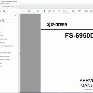 Kyocera FS-6950DN Service Manual PDF DOWNLOAD