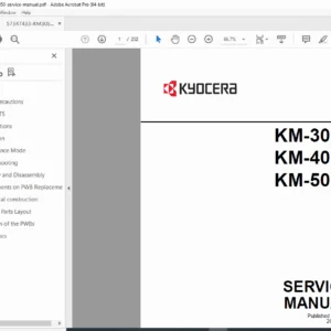 Kyocera KM-3050 KM-4050 KM-5050 Copier Service Manual – PDF