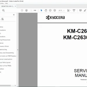 Kyocera KM-C2630 & KM-C2630D Service Manual - Expert Repair Guide PDF