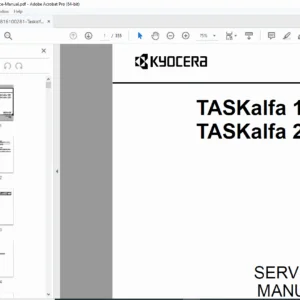 Kyocera TASKalfa 181 & 221 Service Manual PDF