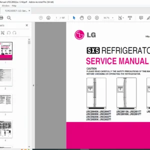 LG LRSC269 Series Side-by-Side Refrigerator Service Manual PDF