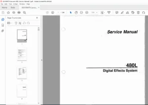 Lexicon 480L Digital Effects System Service Manual – Repair & Calibration Guide