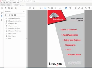 Lexmark Optra C710 Service Manual PDF DOWNLOAD