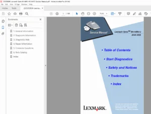 Lexmark Optra M410 / M412 Laser Printer Service Manual PDF