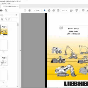 Liebherr L550–L580 2plus2 Wheel Loader Service Manual PDF