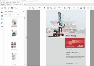 Linde Series 318 Service Training Manual - Forklift Repair Guide C90 PDF