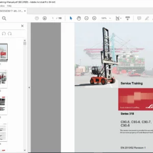 Linde Series 318 Service Training Manual - Forklift Repair Guide C90 PDF
