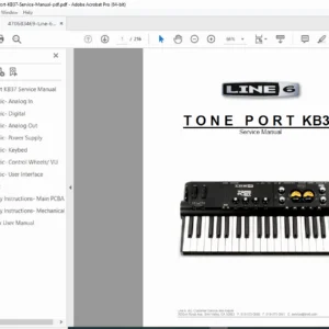 Line 6 TonePort KB37 Service Manual & Repair Guide PDF