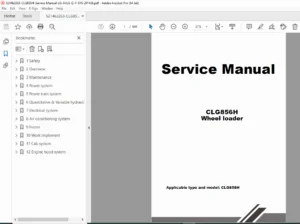 LiuGong CLG856H Wheel Loader Service Manual PDF