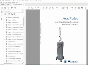Lumenis AcuPulse Laser System Service Manual Repair Guide PDF Download