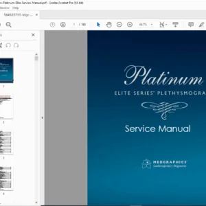 Medgraphics Platinum Elite Plethysmograph Service Manual PDF