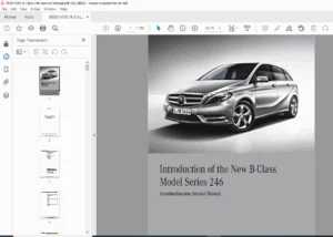 Mercedes-Benz B-Class W246 Introduction into Service Manual – PDF