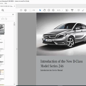 Mercedes-Benz B-Class W246 Introduction into Service Manual – PDF