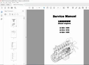 Mercedes-Benz OM904 OM926 Diesel Engine Service Manual - PDF
