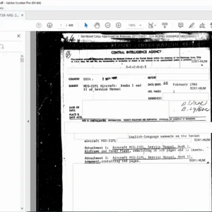 MiG-21FL Service Manual – Book I Airframe & Power Plant PDF