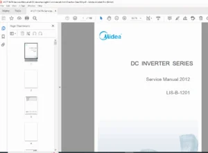 Midea DC Inverter Light Commercial AC Service Manual 2012 (PDF)