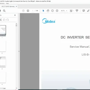 Midea DC Inverter Light Commercial AC Service Manual 2012 (PDF)