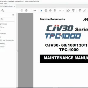 Mimaki CJV30-60 Series Service Manual PDF - DOWNLOAD