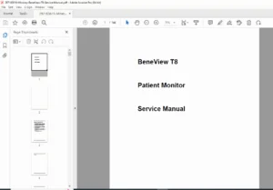Mindray BeneView T8 Patient Monitor Service Manual PDF