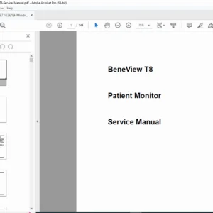 Mindray BeneView T8 Patient Monitor Service Manual PDF