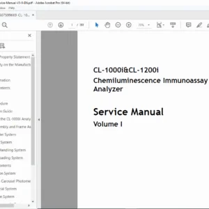Mindray CL-1000i / CL-1200i Service Manual V5.0 PDF DOWNLOAD