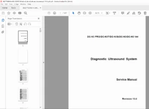 Mindray DC-N3 / DC-N3T / DC-N3S / DC-N3 Vet Ultrasound Service Manual (PDF)