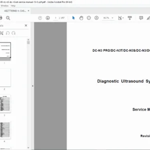 Mindray DC-N3 / DC-N3T / DC-N3S / DC-N3 Vet Ultrasound Service Manual (PDF)