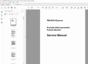 Mindray PM-9000 Express Patient Monitor Service Manual (V3.2) – PDF