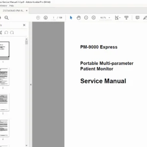 Mindray PM-9000 Express Patient Monitor Service Manual (V3.2) – PDF