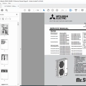 Mitsubishi PUHZ-SHW80-140 Heat Pump Air Conditioner Service Manual PDF