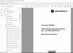 Motorola CM5000 TETRA Mobile Repeater Gateway Service Manual Repair PDF