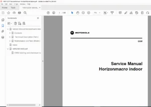 Motorola Horizonmacro Indoor GSM Service Manual PDF – Technical Guide